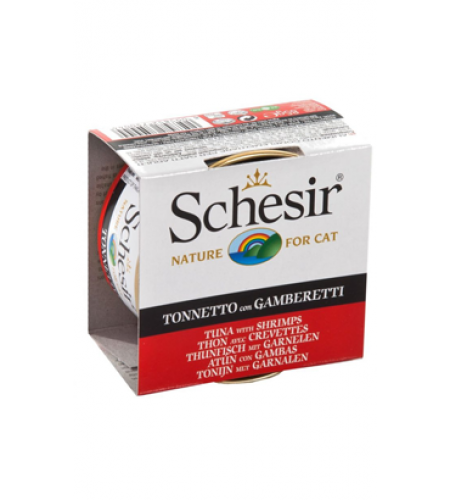 SCHESIR GATO ATUM COM GAMBAS (GELATINA) 85GR